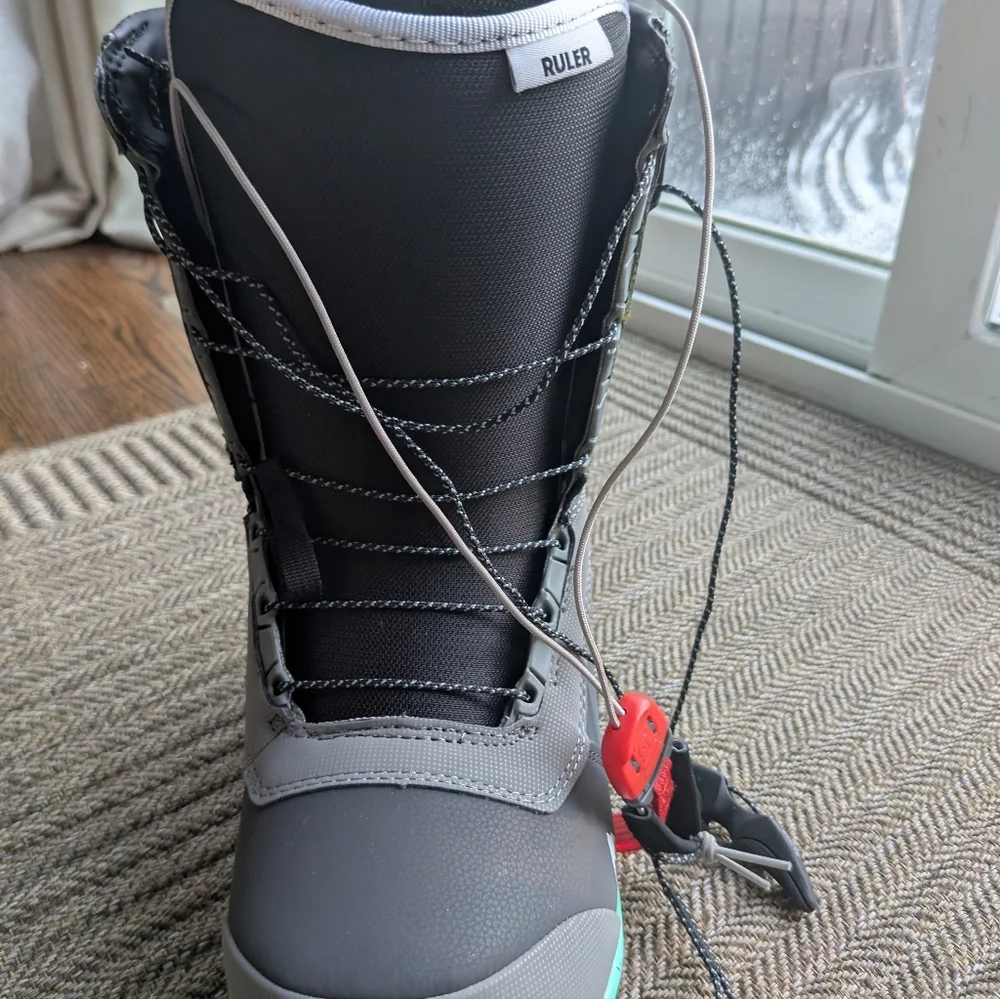 Burton Gray Black Teal Snowboard Boot
